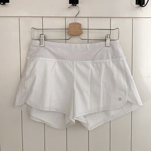 White Athleta athletic shorts, size small